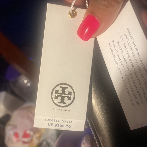 Tory Burch Metallic gray bag NWT - Picture 9 of 9